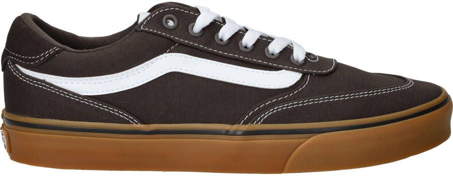 Vans Brooklyn LS Canvas Gum Sneakers Heren Bruin
