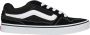 Vans Zwarte leren sneaker met witte details Black Heren - Thumbnail 5