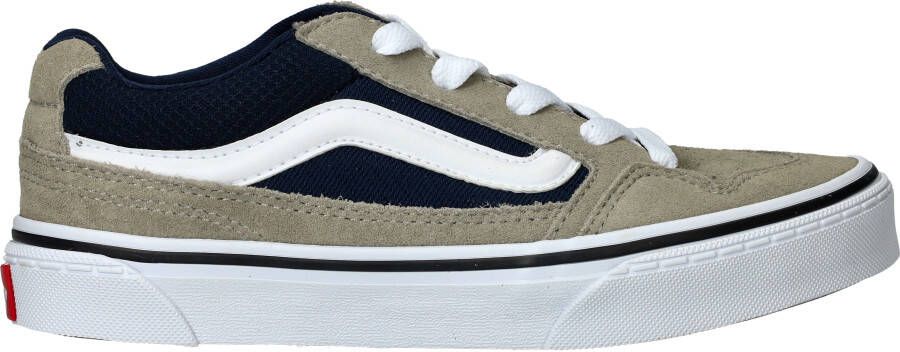 Vans Caldrone Sneaker Grijs Blauw Leer en Textiel Gray Heren