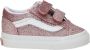 Vans Old Skool V Glitter Rose Gold Sneakers Meisjes Roze - Thumbnail 2