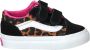 Vans Old Skool V Leopard Pop Sneakers Zwart - Thumbnail 1