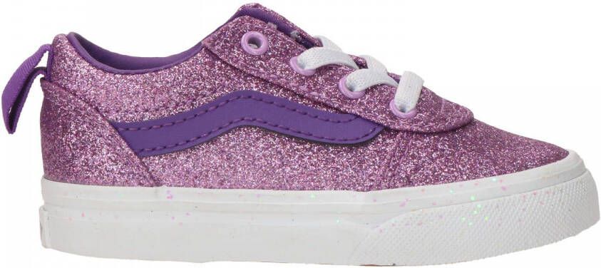 Vans TD Ward Glitter Sidewall Purple Sneaker Meisjes Paars - Schoenen.nl