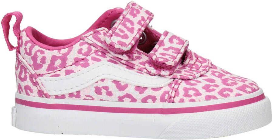 Vans Ward V Animal Pop Klittenband Sneaker Meisjes Roze Maat - Foto 3