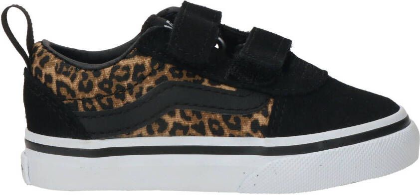 Vans Ward V Cheetah Klittenband Sneaker Meisjes Zwart Multi