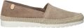 VERBENAS Espadrilles Dames Noa Suède Taupe - Bruin