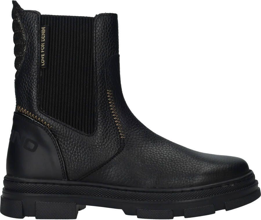 Vingino Jodie Chelsea boots Enkellaarsjes Meisjes Zwart - Foto 3