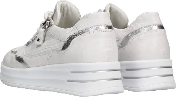 Waldläufer Comfortabele Arianna Sneaker met Rits en Veters White - Foto 4