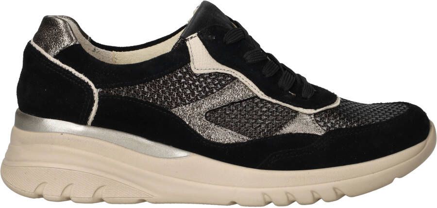 Wäldlaufer Waldlaufer Sneaker 927004 700 681 Zwart Beige Combi Wijdte H