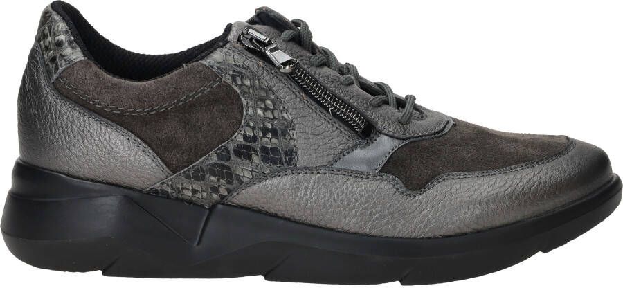 WALDLAUFER Waldläufer Sneakers Dames Combi K Rits Sneaker Maat: 37 5 Materiaal: Leer Kleur: Grijs - Foto 6