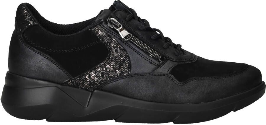 WALDLAUFER Waldläufer Lage Sneakers Dames K Funky 37 5 Leer Zwart