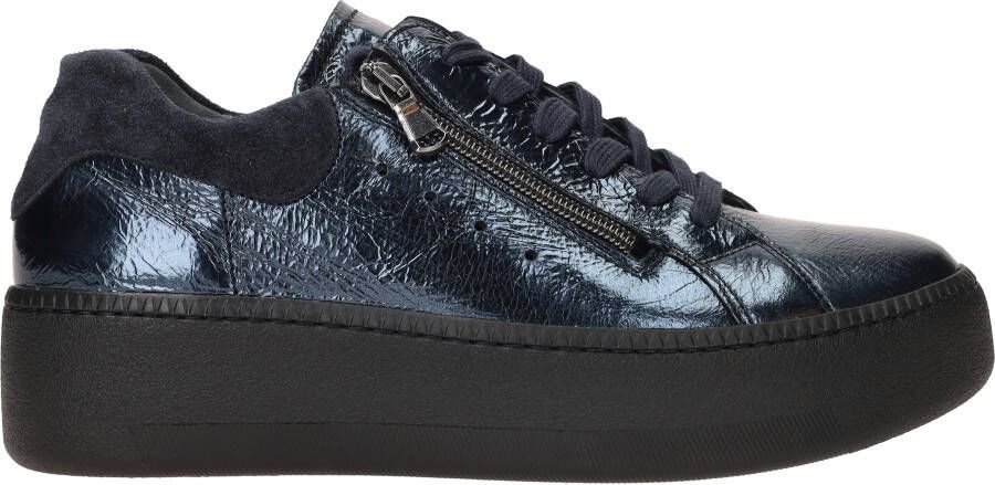 Waldläufer Metallic Blauwe Platform Sneaker Blue