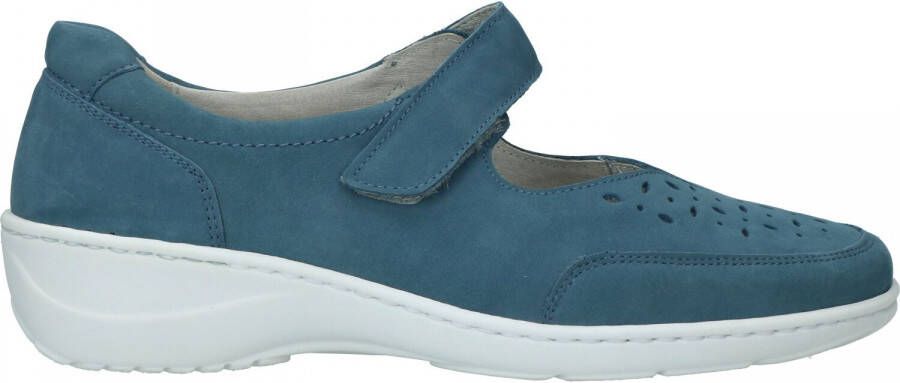 Waldläufer Dames Bandschoen 607315-191-263 Jeansblauw Wijdte K (37.5) - Foto 3