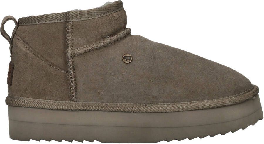 Warmbat Stijlvolle Durack Groene Suède Plateau Laars Green Dames - Foto 3