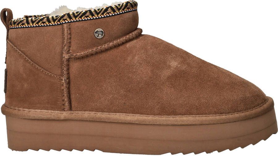 Warmbat Durack Tape Boots Dames Cognac