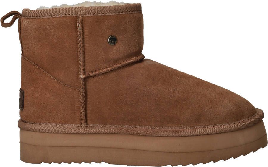Warmbat Wallaby Suede boot Plateau Dames Laarzen Cognac - Foto 2