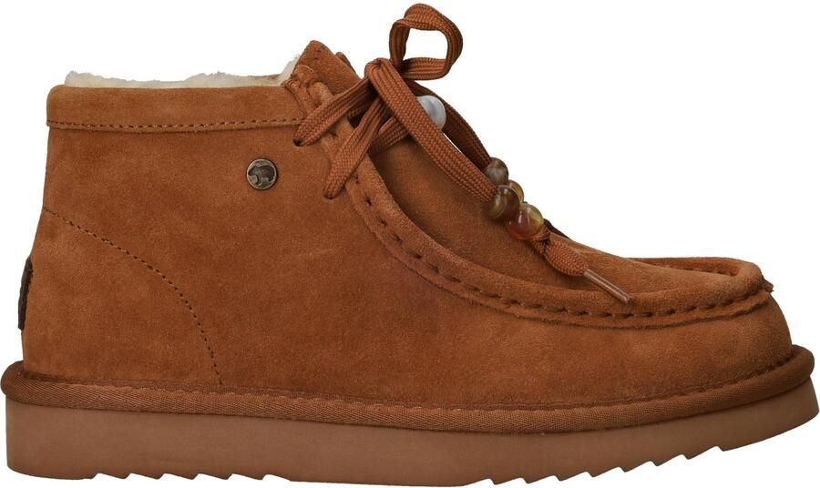 Warmbat Yeppoon Suede boot beads Dames Laarzen Cognac