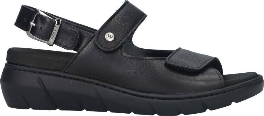 Wolky Comfortabele Zwarte Sandaal met Verstelbare Banden Black Dames - Foto 7