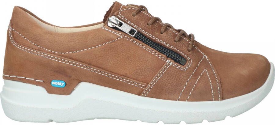 Wolky Dames Veterschoen Feltwell 0660911 410 Cognac Nubuck - Foto 5