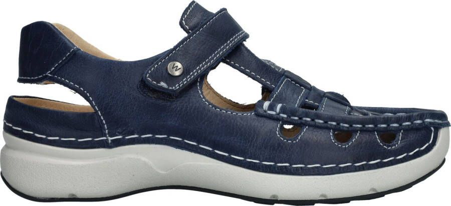 Wolky Dames Sandaal Rolling Sun Oxford 0720435 800 Blauw - Foto 3