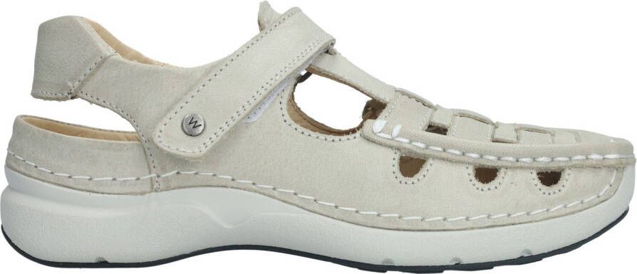 Wolky Rolling Sun Klittenbandschoen Dames Grijs Beige - Foto 5