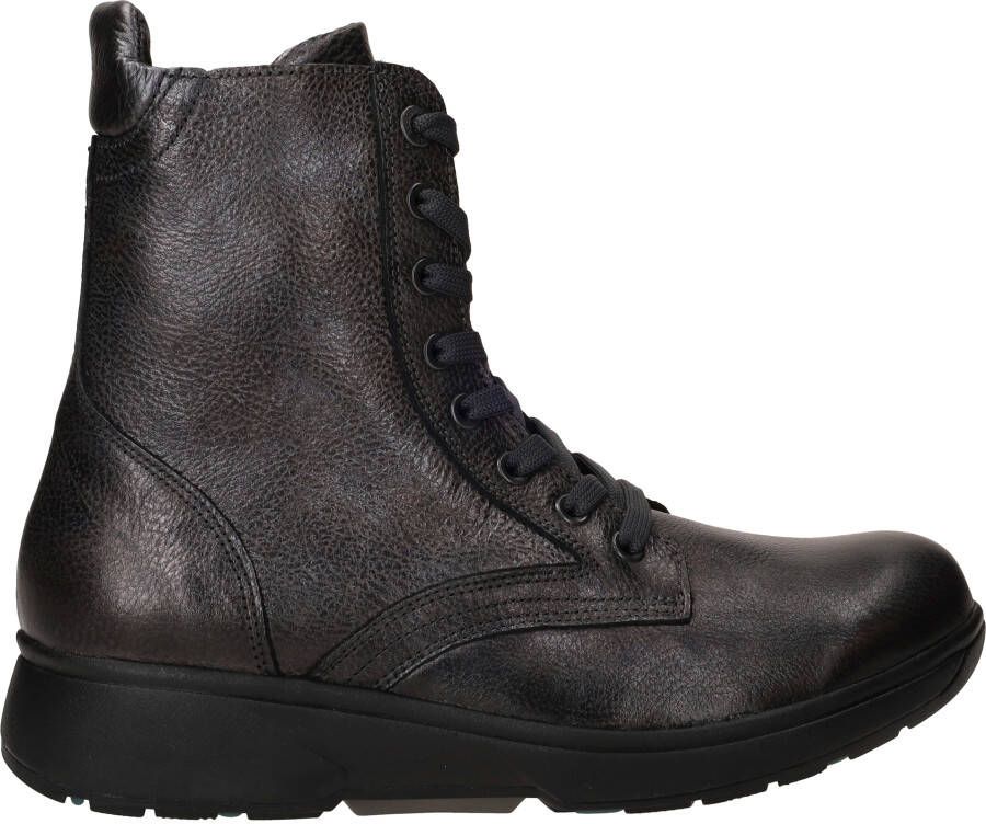 XSENSIBLE Hoge Sneakers Dames Hoge H Sneaker Leer Zilver - Foto 3
