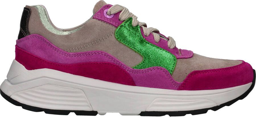 Xsensible Stretchwalker Sneaker Golden Gate Lady 33000.2786 GX Magenta Combi Roze Groen - Foto 2