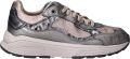 XSENSIBLE Lage Sneakers Dames Milau Leer Zilverkleurig - Zilver