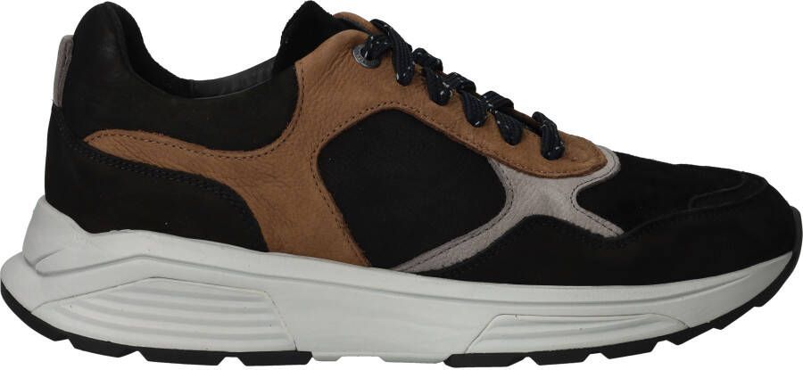 XSENSIBLE Lage Sneakers Combi H Sneaker Maat: 41 Materiaal: Nubuck Kleur: Zwart