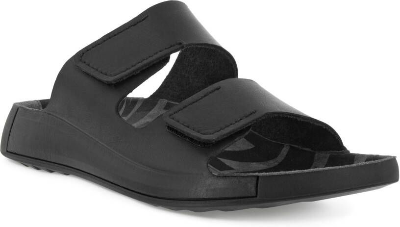ECCO Cozmo M Heren leren sandaal met twee bandjes Zwart Size: 40 (UK 6.5-7)