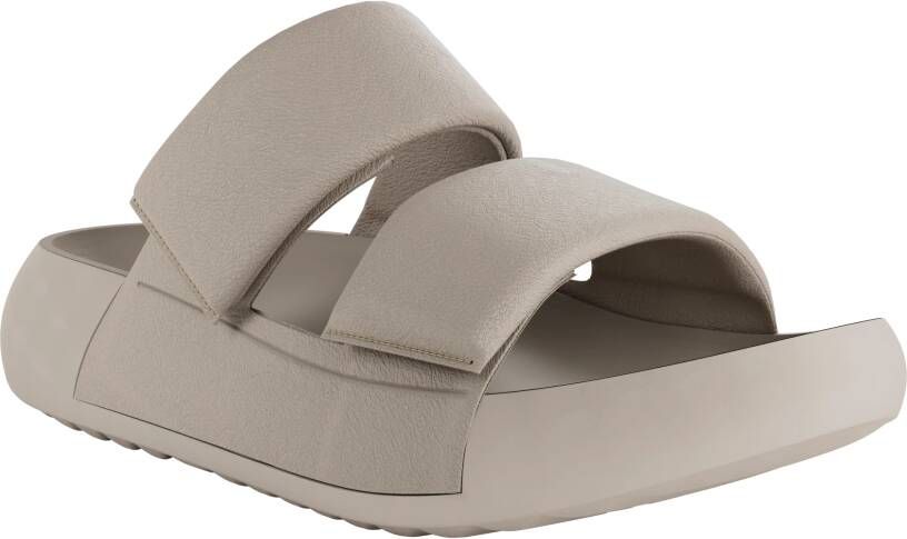 ECCO Cozmo PF W Dames leren sandaal met twee bandjes Beige Size: 36 (UK 3.5-4)