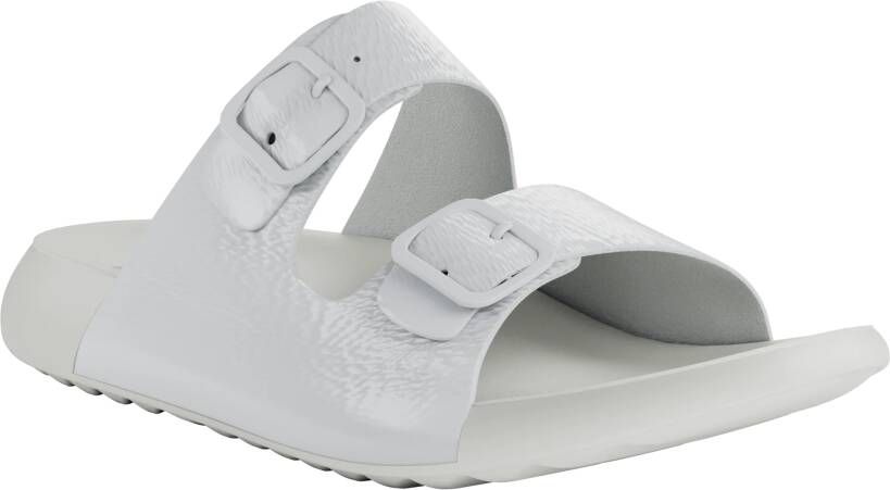 ECCO Cozmo W Dames leren sandaal met twee bandjes Wit Size: 36 (UK 3.5-4)