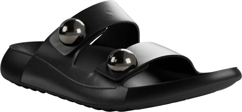 ECCO Cozmo W Dames leren sandaal met twee bandjes Zwart Size: 36 (UK 3.5-4)