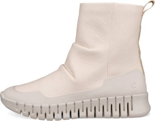 ECCO Gruuv W Dames halfhoge leren laars Beige Size: 35 (UK 2.5-3)