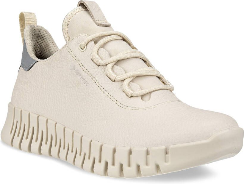 ECCO Gruuv W Dames leren sneaker met Gore-Tex Beige Size: 43 (UK 9-9.5)