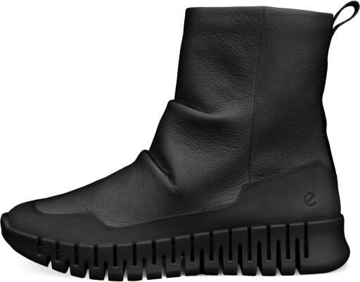 ECCO Gruuv W Dames halfhoge leren laars Zwart Size: 37 (UK 4.5)