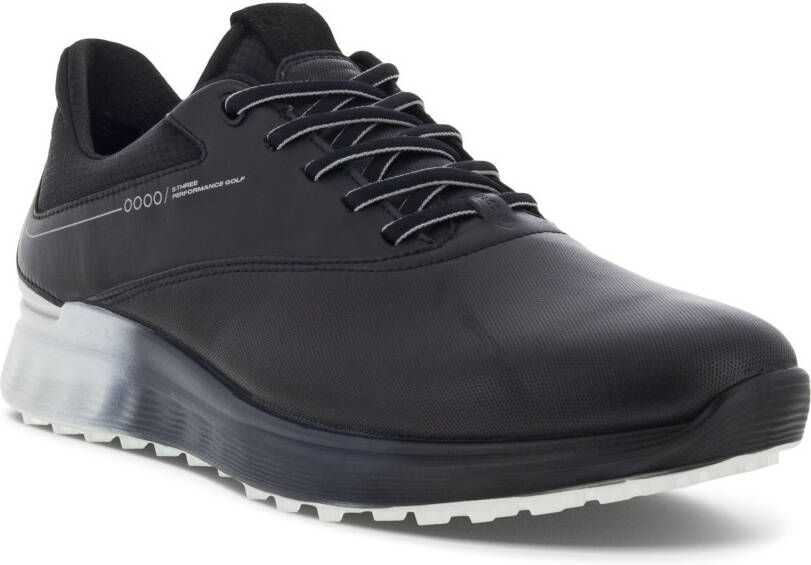 ECCO M Golf S-Three Heren leren Gore-Tex golfschoen Zwart Size: 42 (UK 8-8.5)