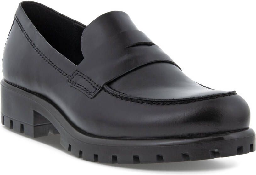 ECCO Modtray W Dames leren loafer Zwart Size: 36 (UK 3.5-4)