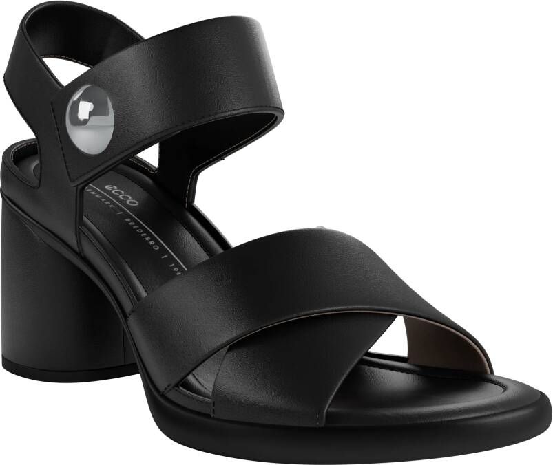 ECCO Sculpted Sandal LX 55 Dames leren sandaal met hak Zwart Size: 40 (UK 6.5-7)