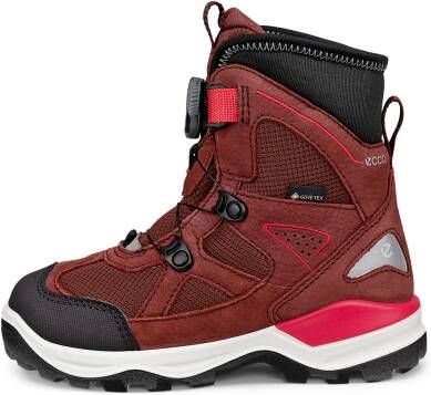 ECCO Snow Mountain Kinderen winterlaars van nubuck met Gore-Tex Rood Size: 31 (UK 12.5-13)
