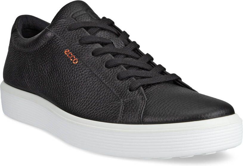 ECCO Soft 60 M Heren leren sneaker Zwart Size: 45 (UK 10.5-11)