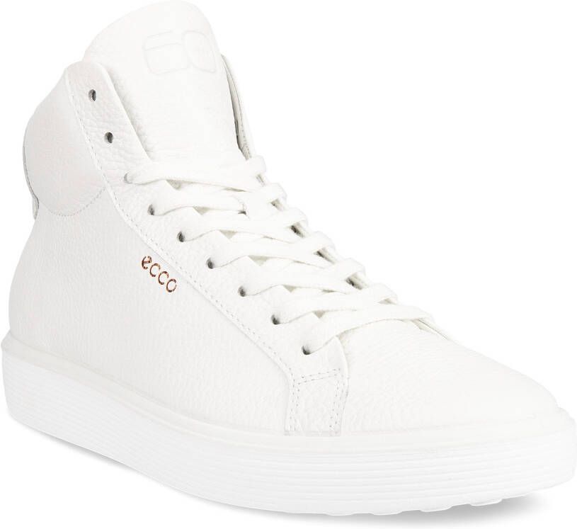 ECCO Soft 60 W Dames hoge leren sneaker Wit Size: 40 (UK 6.5-7)