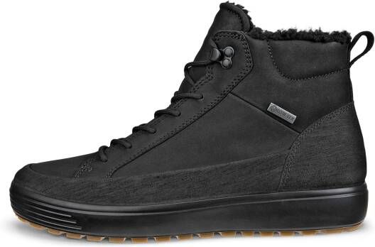 ECCO Soft 7 Tred M Heren halfhoge leren laars met Gore-Tex Zwart Size: 47 (UK 12-12.5)