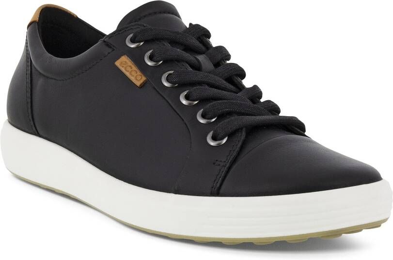 ECCO Soft 7 W leren sneaker Zwart Size: 43 (UK 9-9.5)
