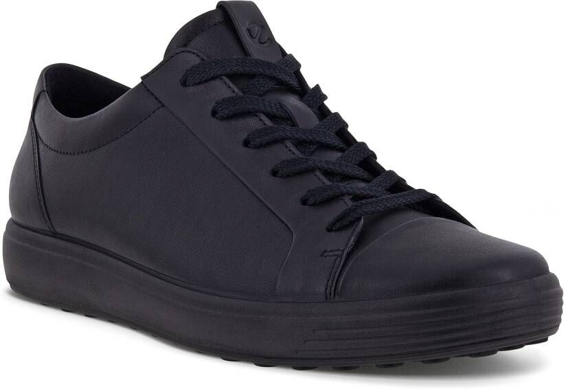 ECCO Soft 7 W Dames leren sneaker Zwart Size: 36 (UK 3.5-4)