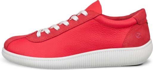 ECCO Soft Zero W Dames leren sneaker Rood Size: 36 (UK 3.5-4)