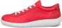 ECCO Soft Zero W Dames leren sneaker Rood Size: 36 (UK 3.5-4) - Thumbnail 1
