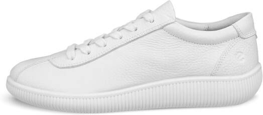 ECCO Soft Zero W Dames leren sneaker Wit Size: 38 (UK 5-5.5)
