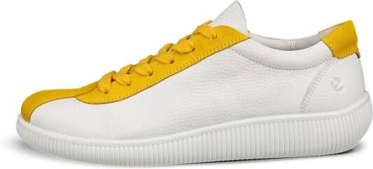 ECCO Soft Zero W Dames leren sneaker Wit Size: 38 (UK 5-5.5)
