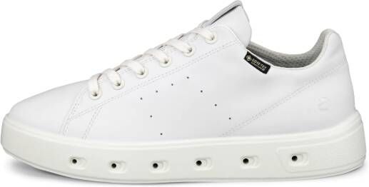 ECCO Street 720 W Dames leren sneaker met Gore-Tex Wit Size: 36 (UK 3.5-4)