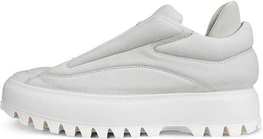 ECCO Street Ace RAL7000 M Heren nubuck sneaker Wit Size: 45 (UK 10.5-11)